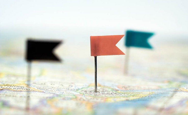 Standorte markiert auf Standplan Standorte markiert auf Standplan