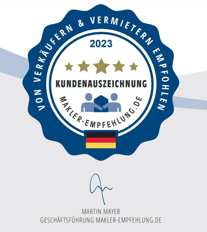 Auszeichnung bester Makler Auszeichnung bester Makler