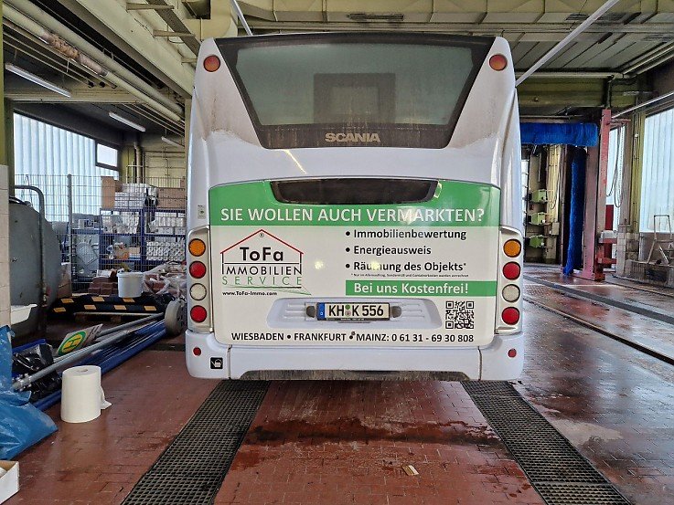 Foto Wir freuen uns, Ihnen unserer Werbung nun auch auf den Bussen pr�sentieren zu d�rfen. Die Busse werden im Stadtbusbereich Ingelheim, Bingen und Bad Kreuznach unterwegs sein. Somit sind wir auch in dieser Region pr�sent ... Sie k�nnen gespannt sein. 