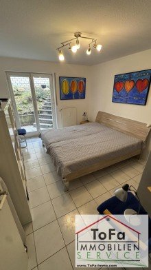 Schlafzimmer UG ToFa: sensationelle, helle Maisonettewohnung mit Gartenanteil, 2 Terrassen und Balkon