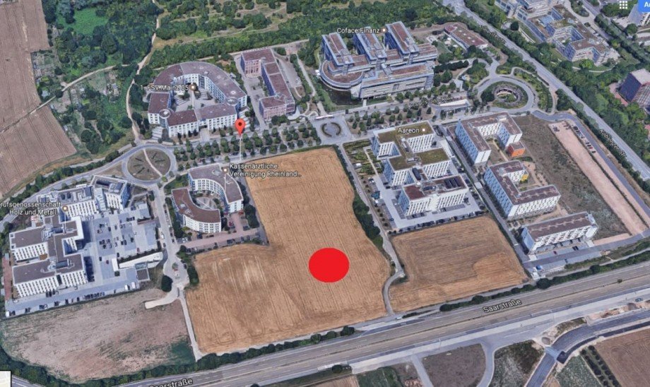 Vogelperspektive Gewerbegrundst�ck Mainz