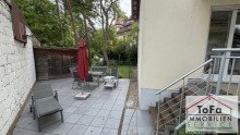 Freisitz Terrasse ToFa: sensationelle, helle Maisonettewohnung mit Gartenanteil, 2 Terrassen und Balkon