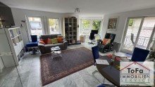 helles Wohn Esszimmer ToFa: sensationelle, helle Maisonettewohnung mit Gartenanteil, 2 Terrassen und Balkon