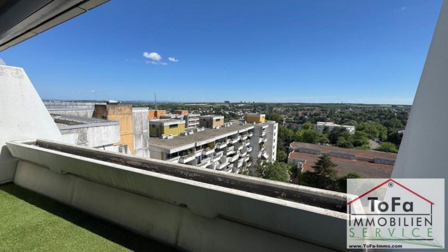 Fernblick oben Etagenwohnung Mainz