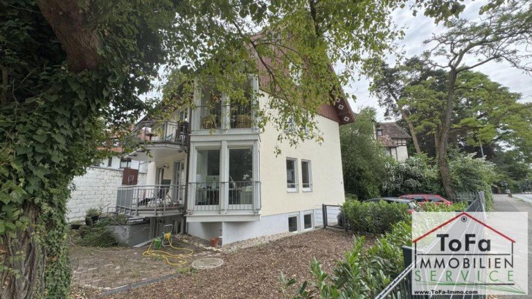 Gartenseite Mainz Maisonettewohnung ToFa: sensationelle, helle Maisonettewohnung mit Gartenanteil, 2 Terrassen und Balkon
