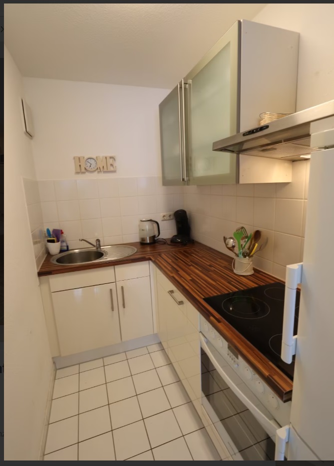 K�che mit EBK Terrassenwohnung Mainz